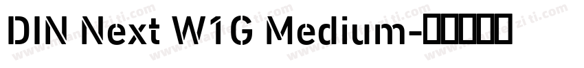 DIN Next W1G Medium字体转换